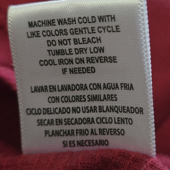 Anneliese Embroidered Fushia Pink Top Short Flutter Sleeves Women's L - Picture 8 of 11